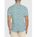 Full-Print Retro Vine Floral Pattern Printing Men‘s Short Sleeve Polo