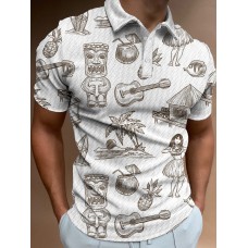 Hawaiian Travel Resort Polo Shirt