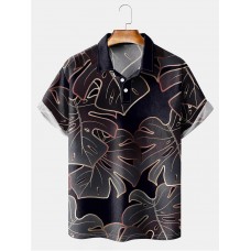 Rose Gold and Black Monster Short Sleeve Polo Shirt